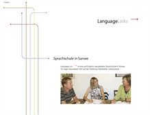 Tablet Screenshot of language-links.ch